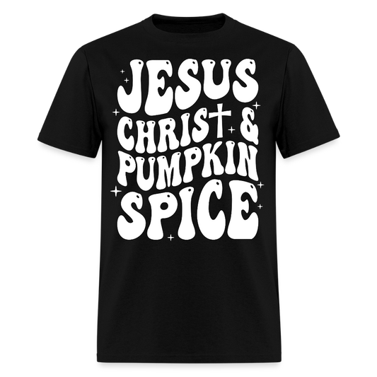 Jesus Christ Pumpkin Spice Christian T-Shirt - black