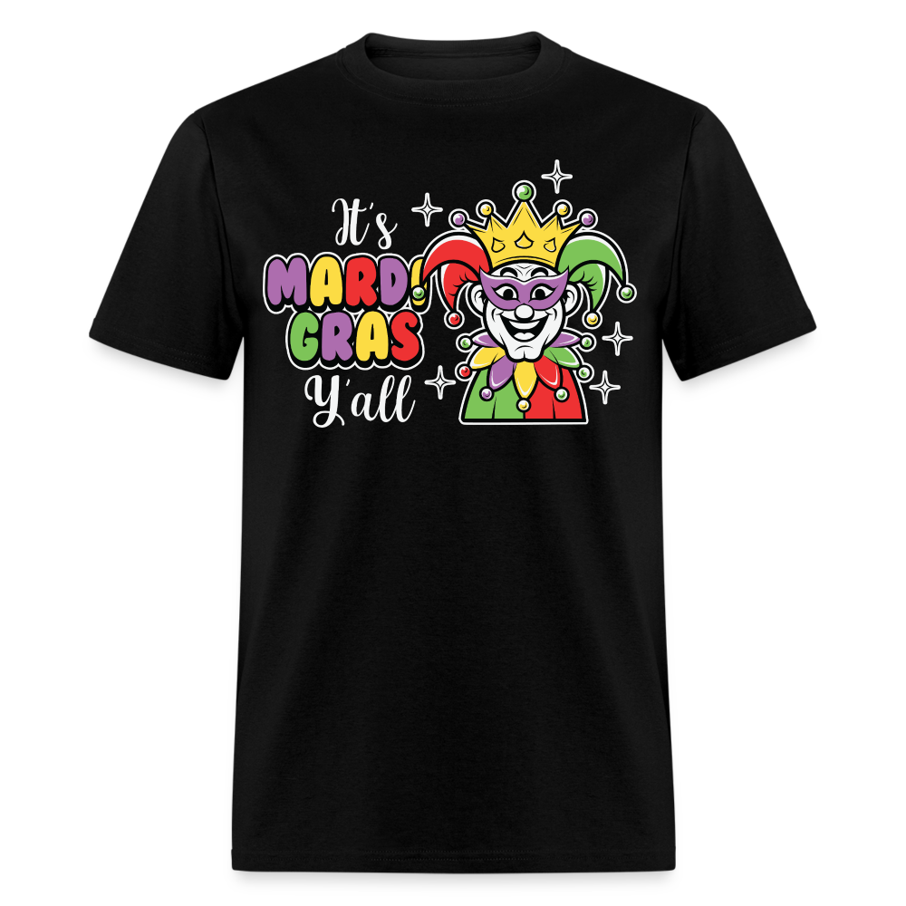 It’s Mardi Gras Y’all Shirt For Party Lovers Mardi Gras Jester T-shirt - black