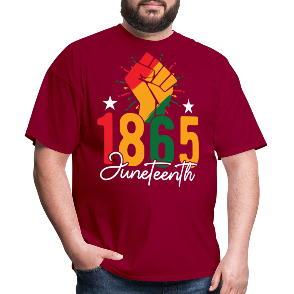 Best Black pride Tee 1865 Black Liberation T-shirt - dark red