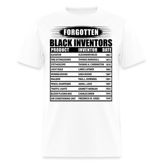 Black Inventors Tee Culturally Empowering T-Shirt - white