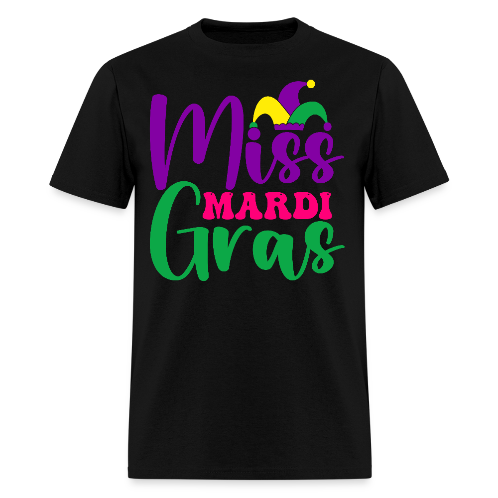 Miss Mardi Gras Shirt For Women New Orleans Classic T-Shirt - black