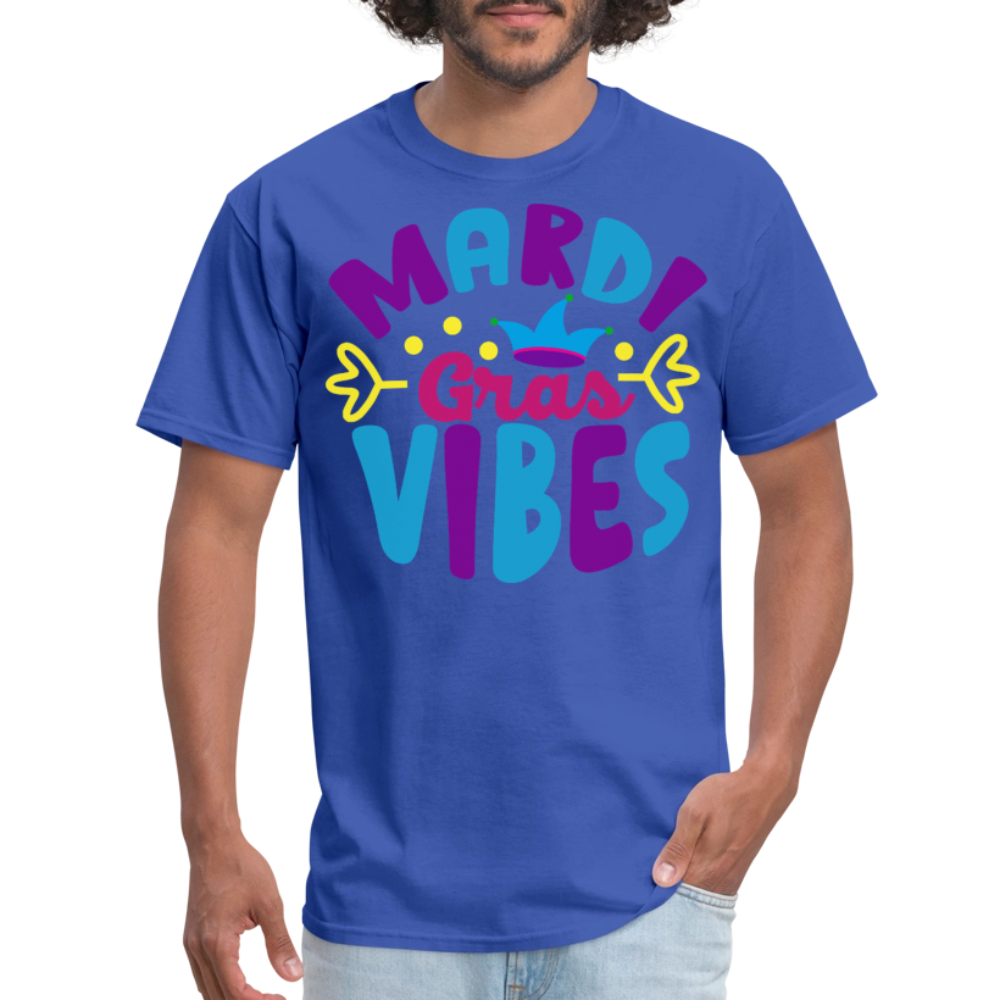 Mardi Gras Shirts For Couples New Orleans Carnival Graphic T-shirt - royal blue