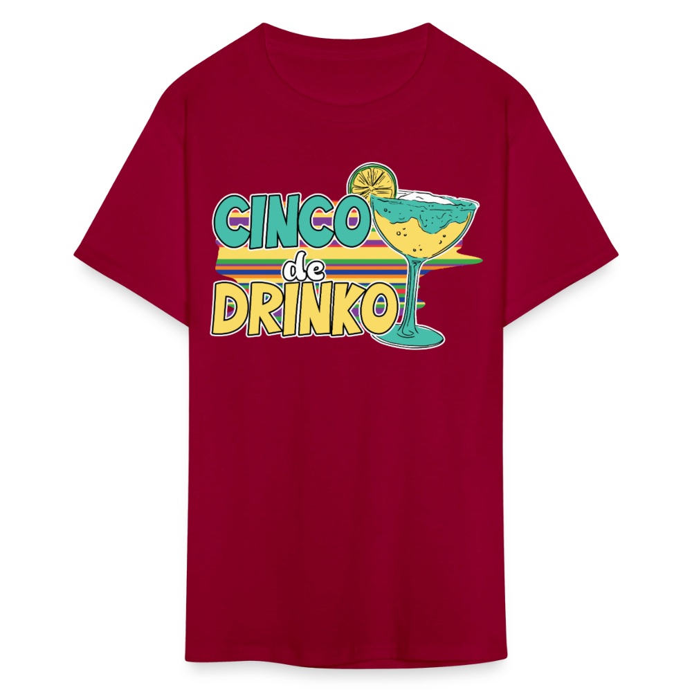 Margarita Party Funny Cinco De Mayo Drinking T-shirt - dark red