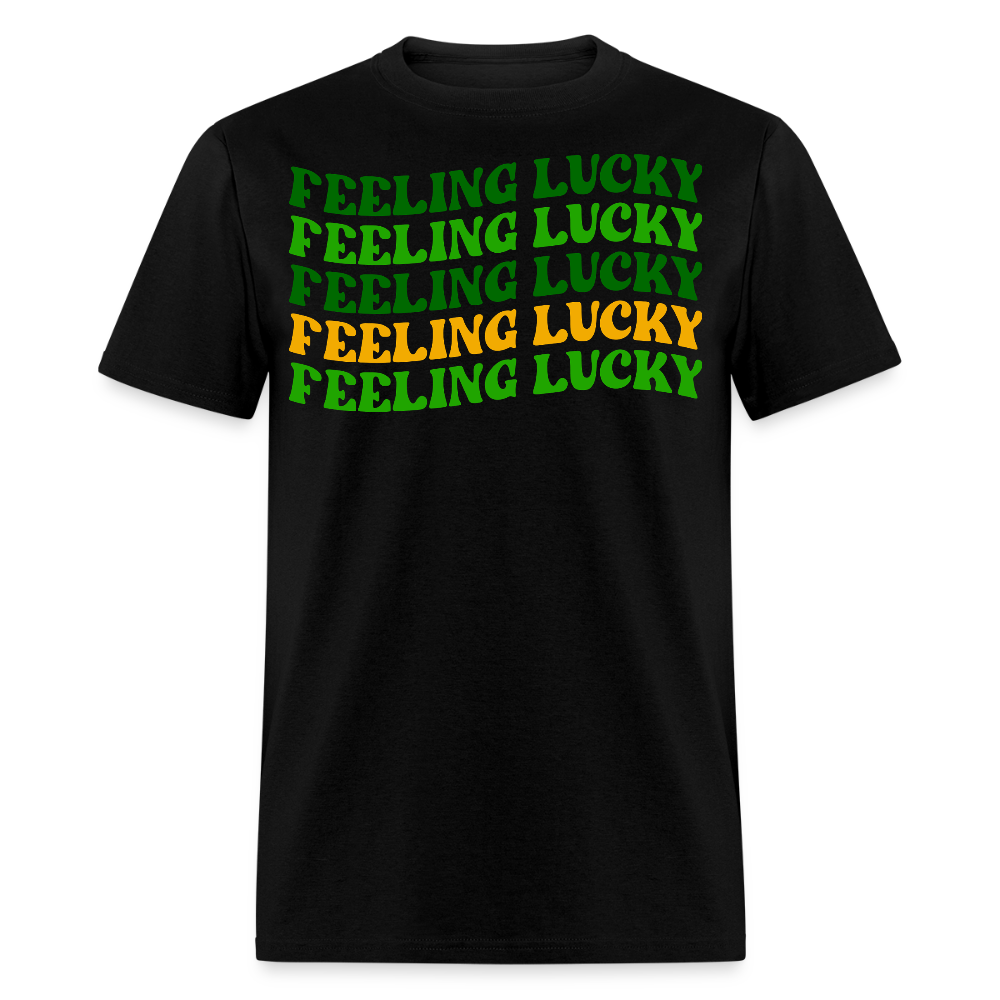 St Patrick’s Day Feeling Lucky T-shirt - black