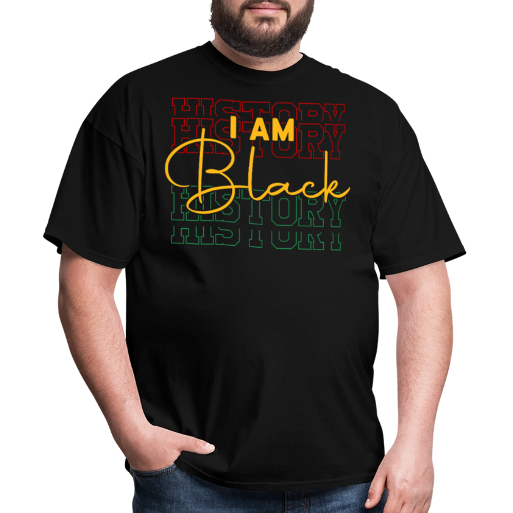 I Am Black History Graphic Tees for Black Empowerment T-shirt - black