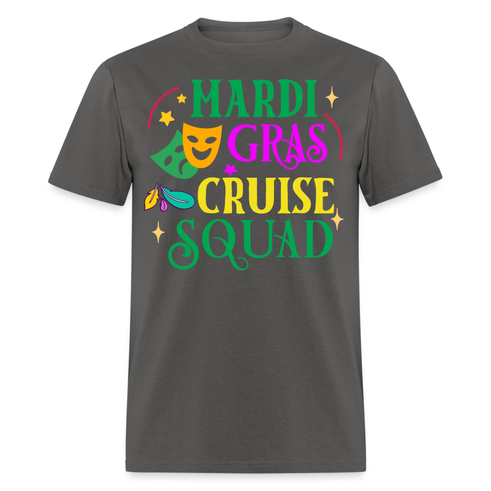 Funny Mardi Gras Cruise Squad Unisex T-shirt - charcoal