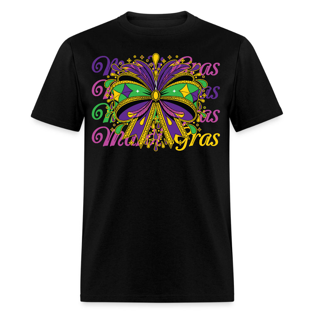 Stylish Mardi Gras Outfit For Parade Unisex T-shirt - black