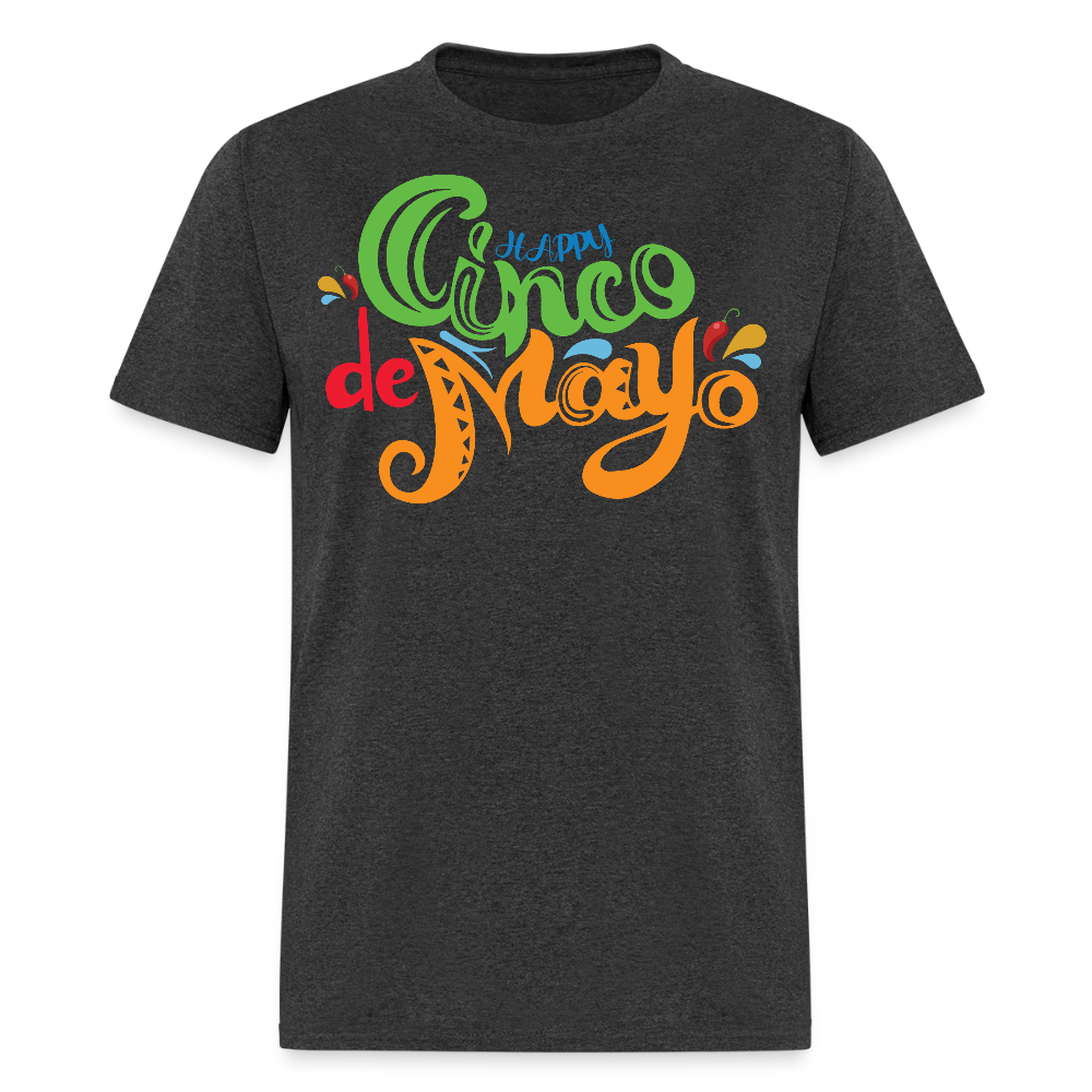 Best Mexican-themed Party Apparel For Cinco de Mayo T-shirt - heather black