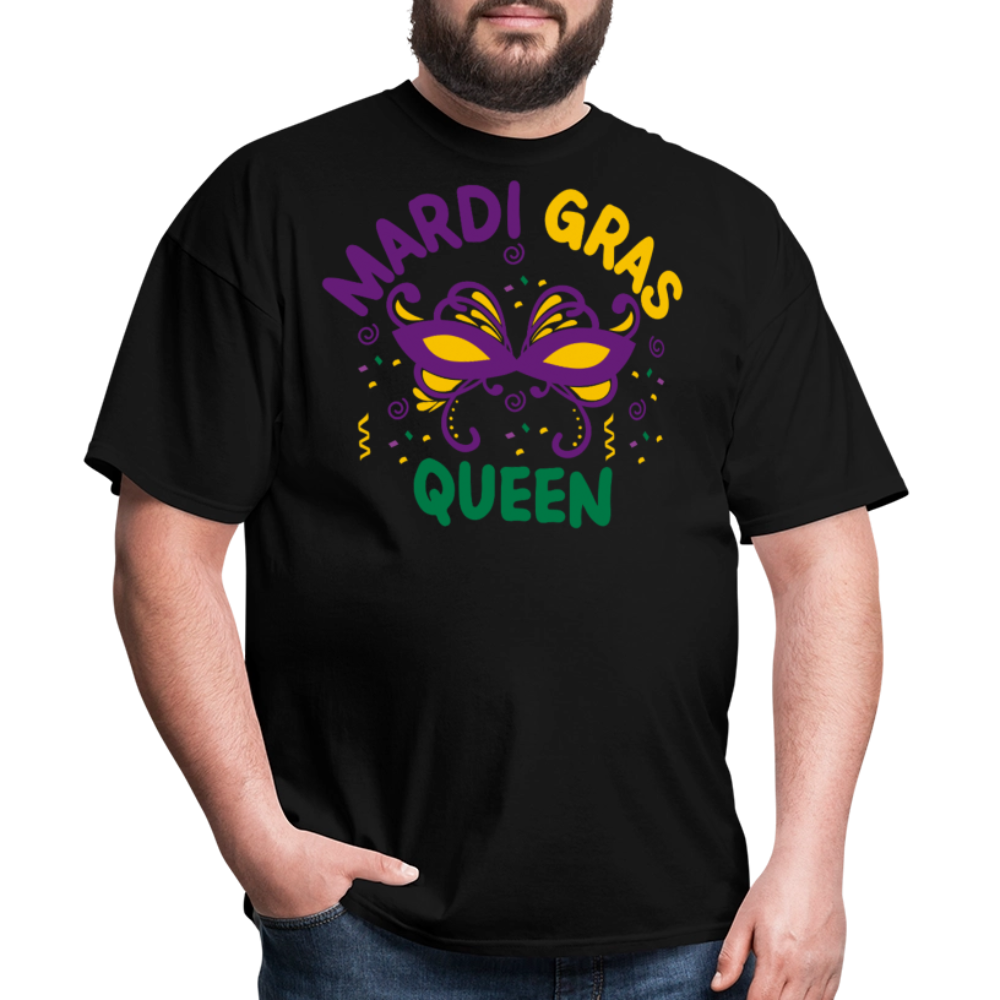 Funny Mardi Gras Shirts For Ladies Mardi Gras Queen T-shirt - black