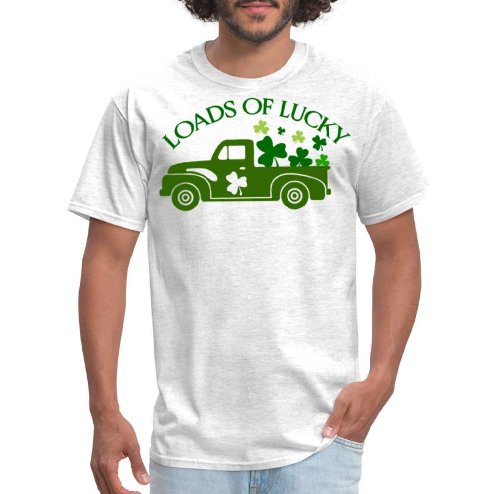 St Patrick’s Day Lucky Truck T-shirt - light heather gray