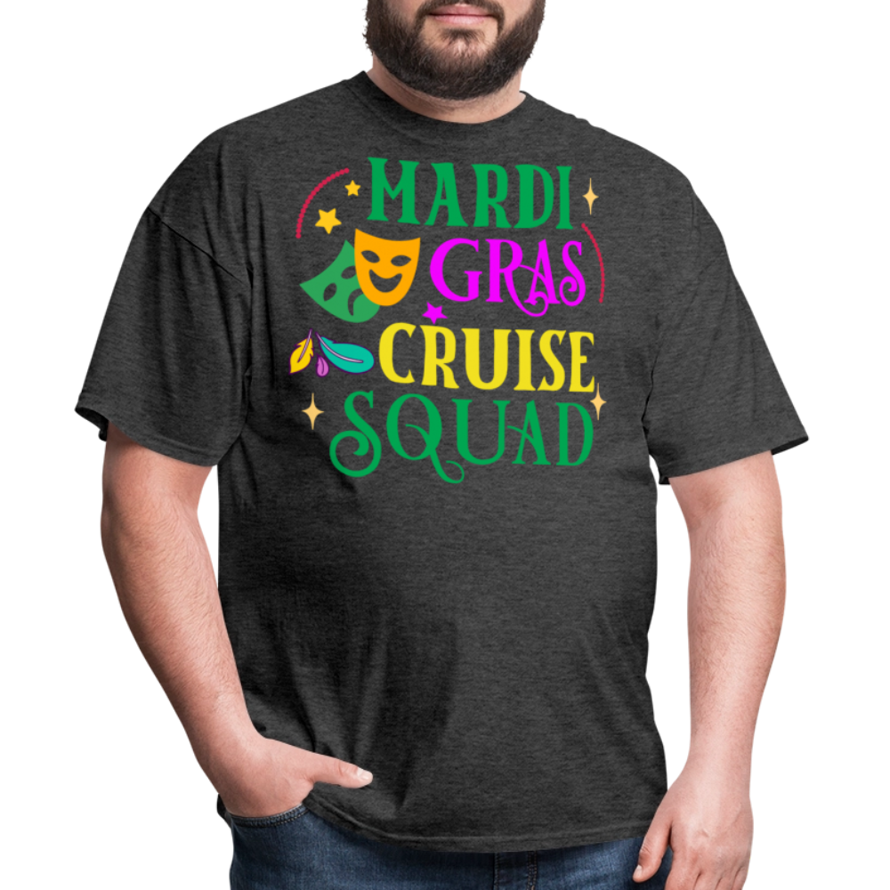 Funny Mardi Gras Cruise Squad Unisex T-shirt - heather black