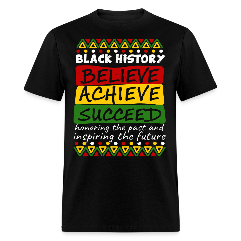 Black Culture Awareness Honoring The Past Inspiring The Future T-Shirt - black