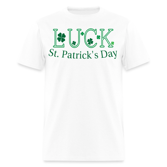 Irish Shamrock St Patrick’s Day Lucky T-shirt - white