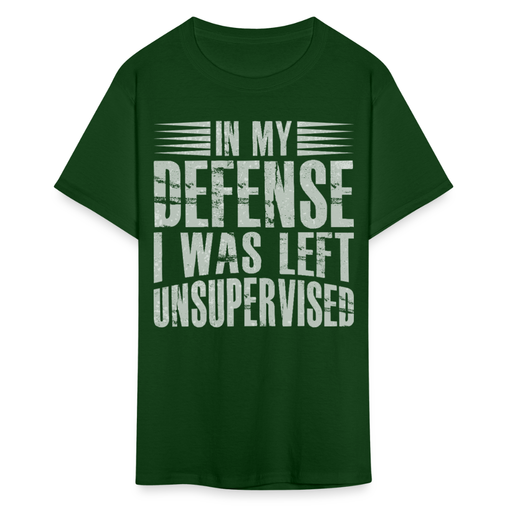 Unique In My Defense Graphic Tees Unisex Classic T-Shirt - forest green