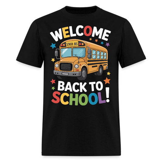 Welcome Back To School Teacher T-Shirt - black
