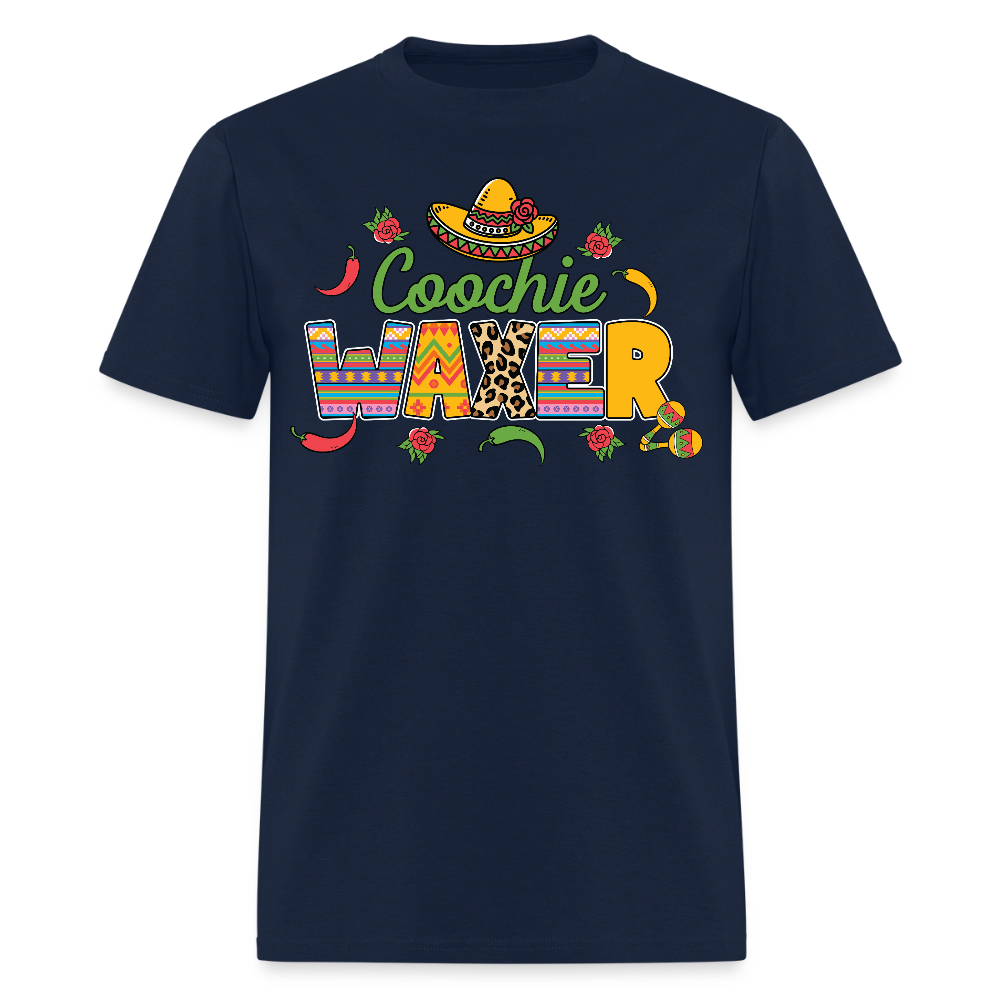 Coochie Waxer Gifts For Women Funny Esthetician T-shirt - navy