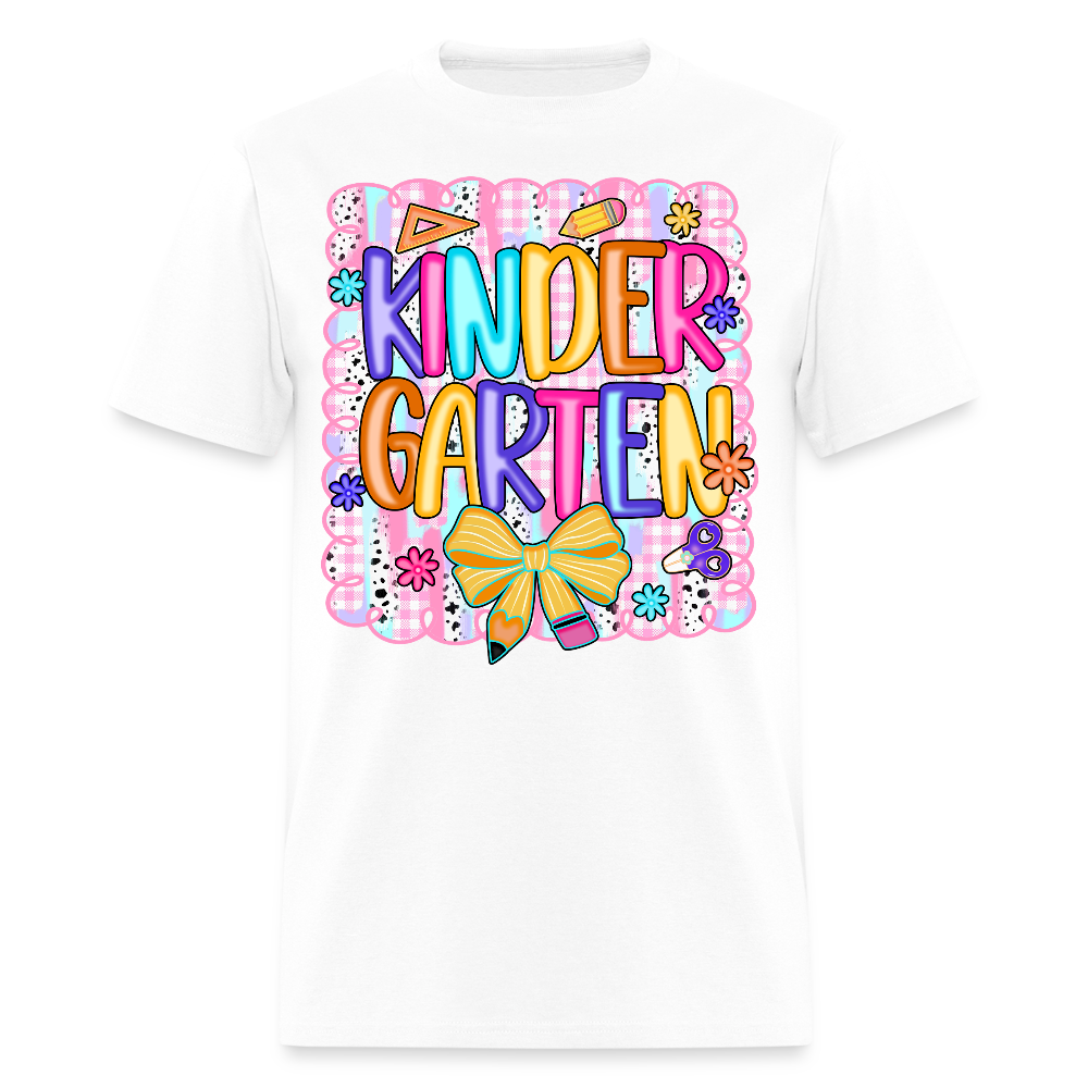 First Day Of Kindergarten Back To School T-Shirt - white