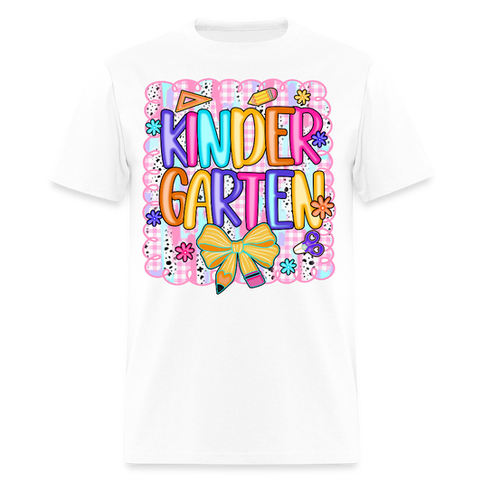 First Day Of Kindergarten Back To School T-Shirt - white
