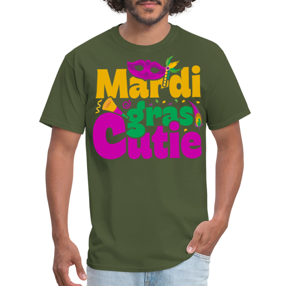 New Orleans Shirt Cute Mardi Gras Party T-shirt - military green