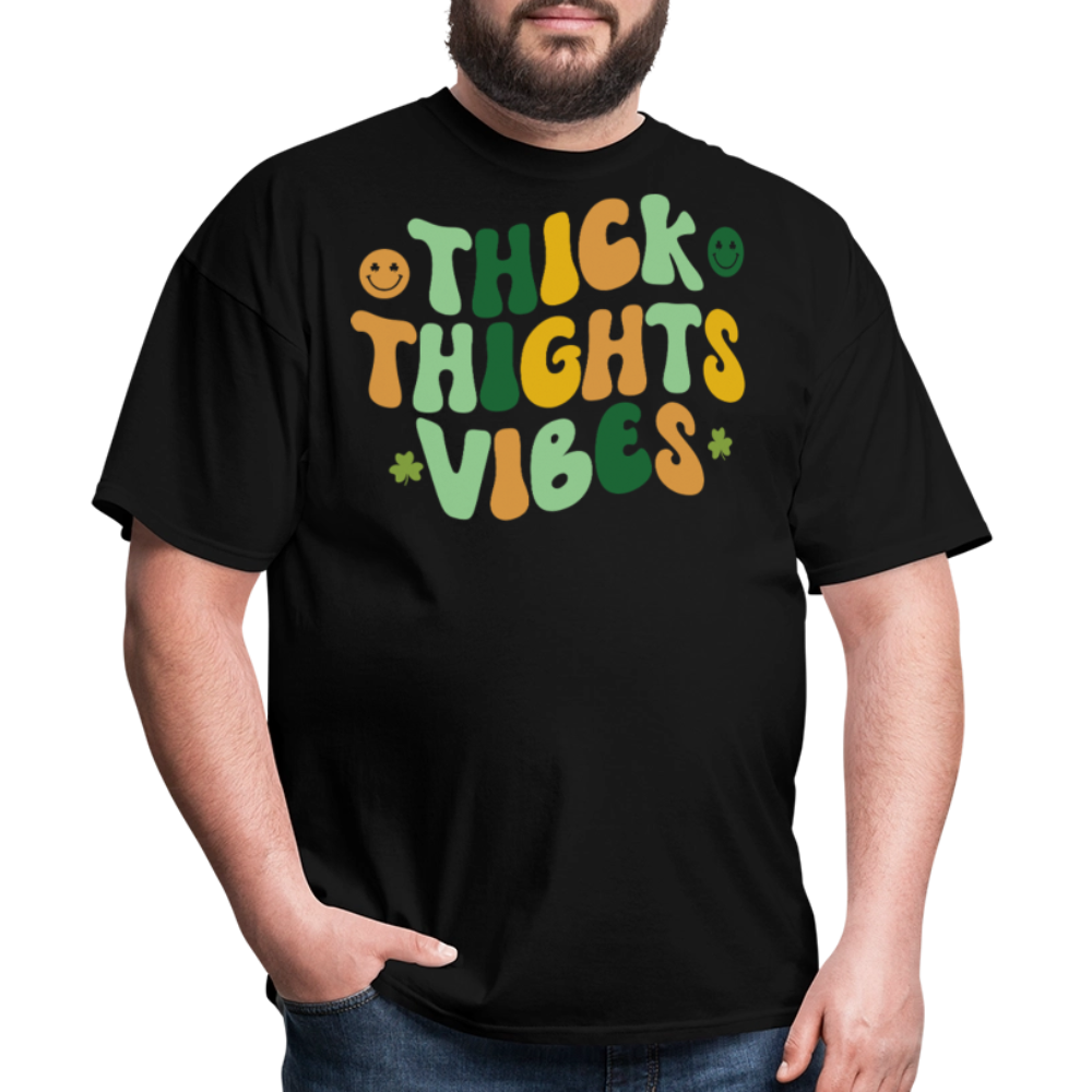 Thick Thighs Save Lives St Patrick's Day T-shirt - black