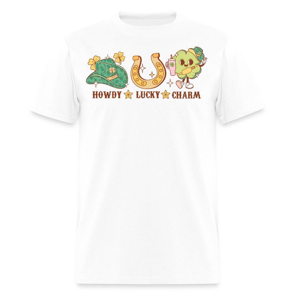 Howdy Lucky Charm St Patrick’s Graphic T-Shirt - white
