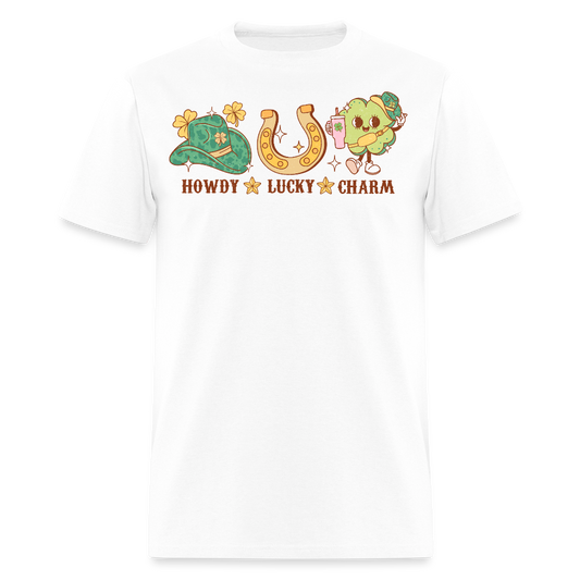 Howdy Lucky Charm St Patrick’s Graphic T-Shirt - white