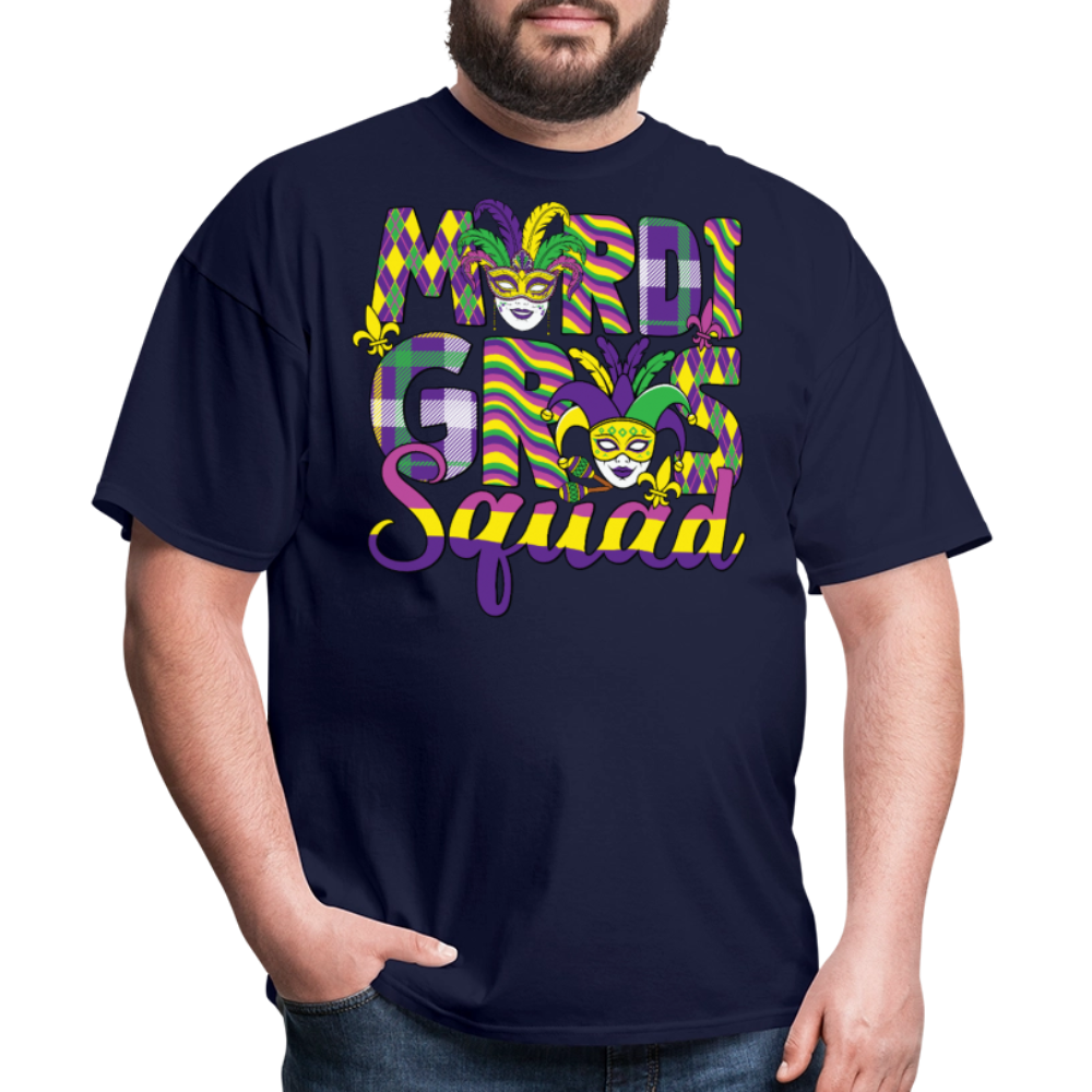 Funny And Festive Mardi Gras Party T-shirt - navy