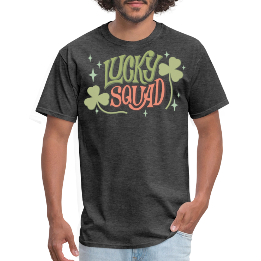 Lucky Squad St Patrick’s Day T-shirt - heather black