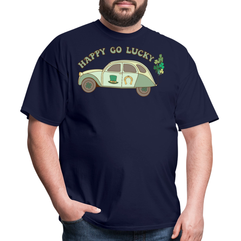 St Patrick’s Day lucky Car T-shirt - navy