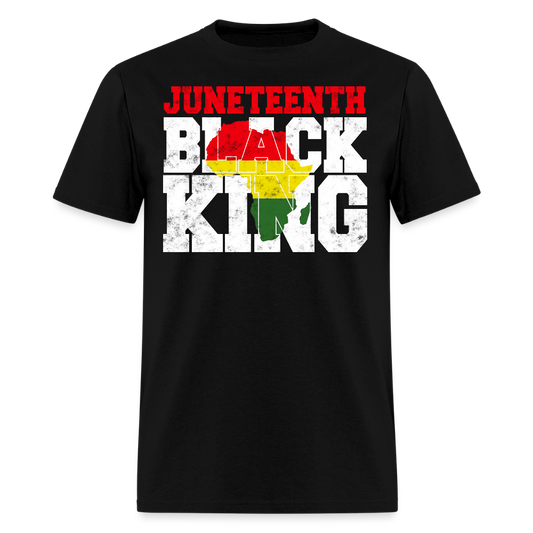 Juneteenth Black King Tee Black Heritage Power T-Shirt - black