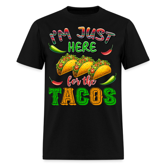 Mexican Food Graphic Tee For Taco Lovers Funny Tacos T-shirt - black