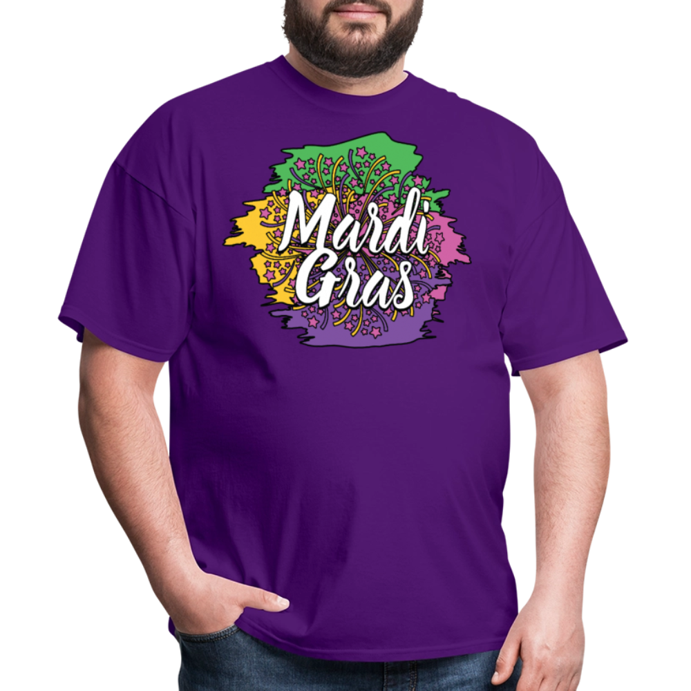 Mardi Gras Graphic Shirt For Men and Women Funny and Trendy Mardi Gras T-Shirt - purple