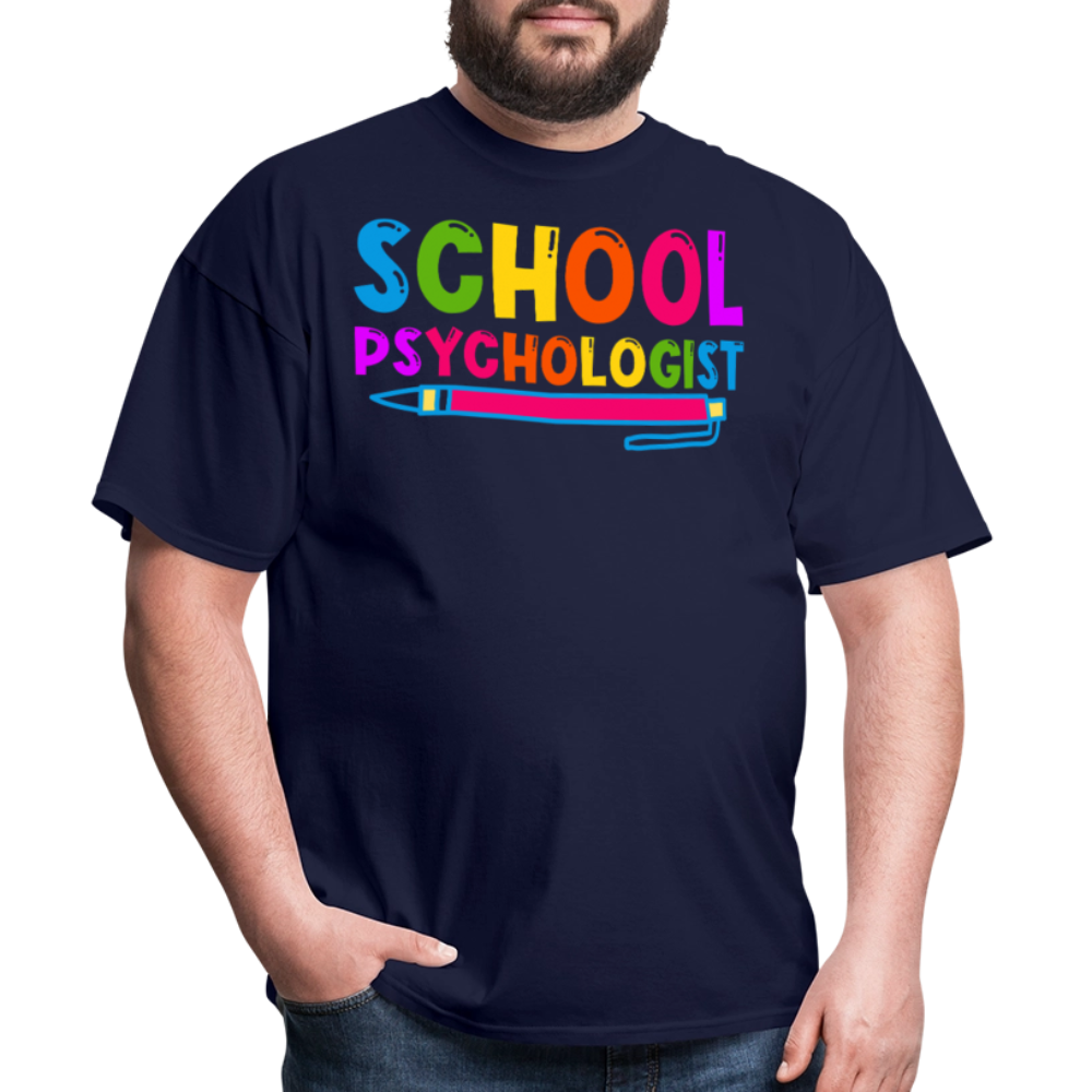 Best Gifts For School Psychologists Mental Health Unisex T-Shirt - navy