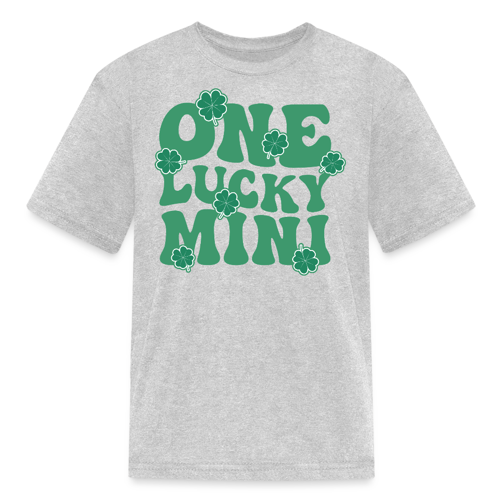 One Lucky Mini St Patrick’s Day Kids T-shirt - heather gray