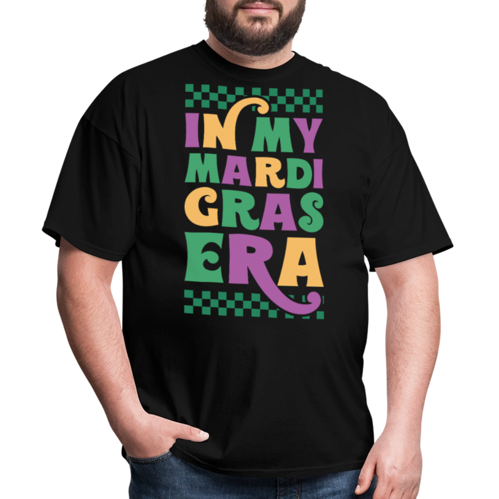 Funny and Stylish Mardi Gras Graphic Tees In My Mardi Gras Era T-shirt - black