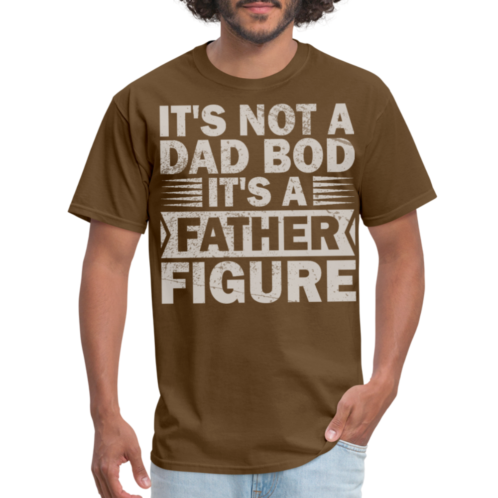 Funny Dad Bod T-shirt For Men Father Figure Shirt - brown