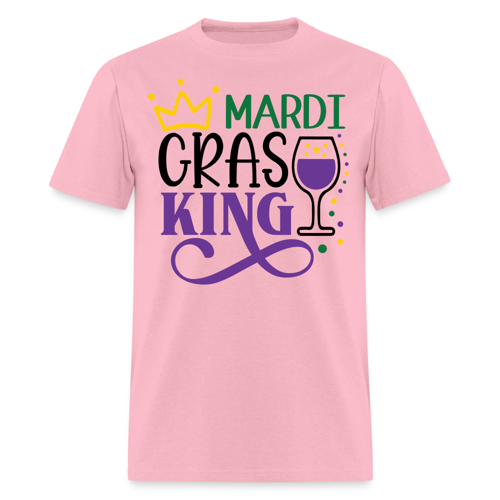 Funny Mardi Gras Party Outfit for Guys Mardi Gras Drinking T-shirt - pink