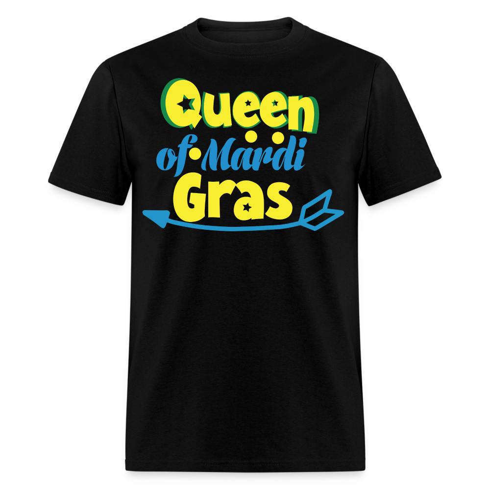 Queen of Mardi Gras Shirt Carnival Festival Celebration T-shirt - black