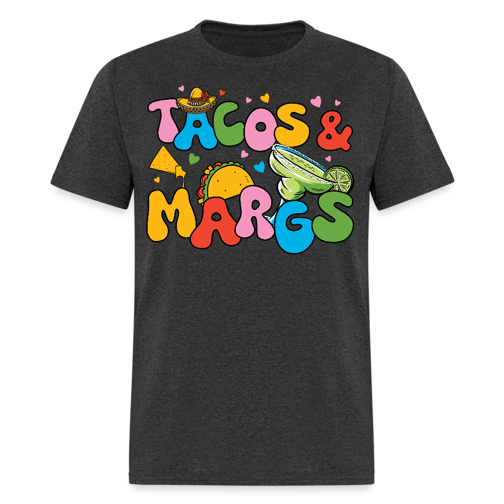 Funny Tacos And Margaritas Tee For Party Lovers T-shirt - heather black