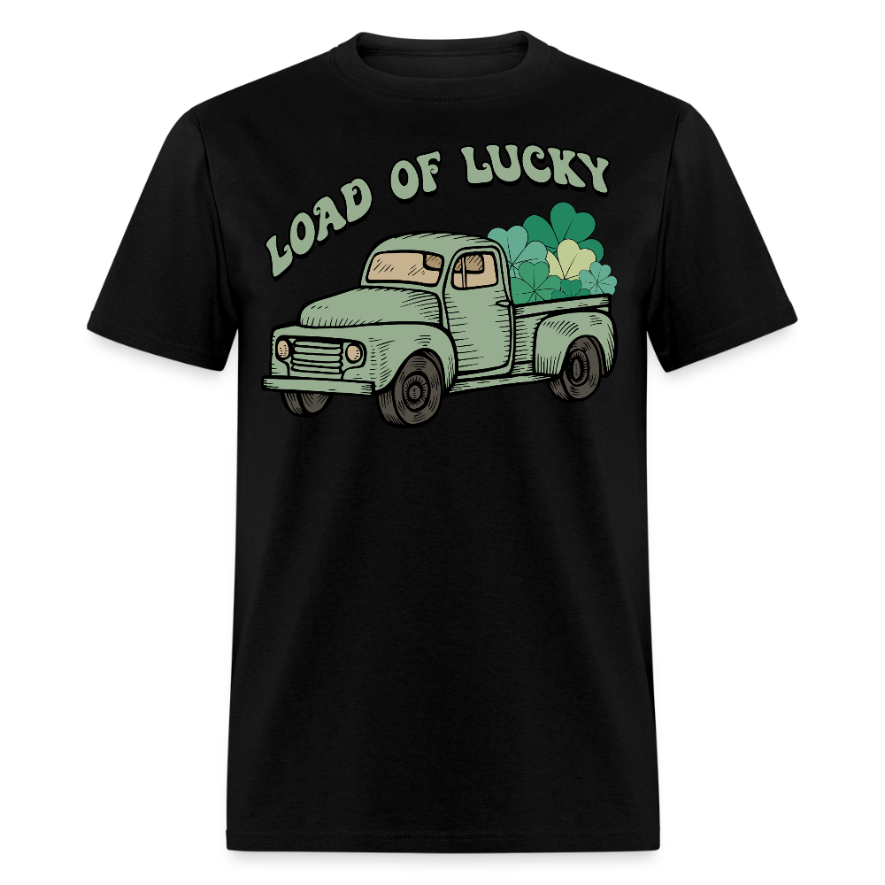 Lucky Truck Shamrock St Paddy’s Design T-shirt - black