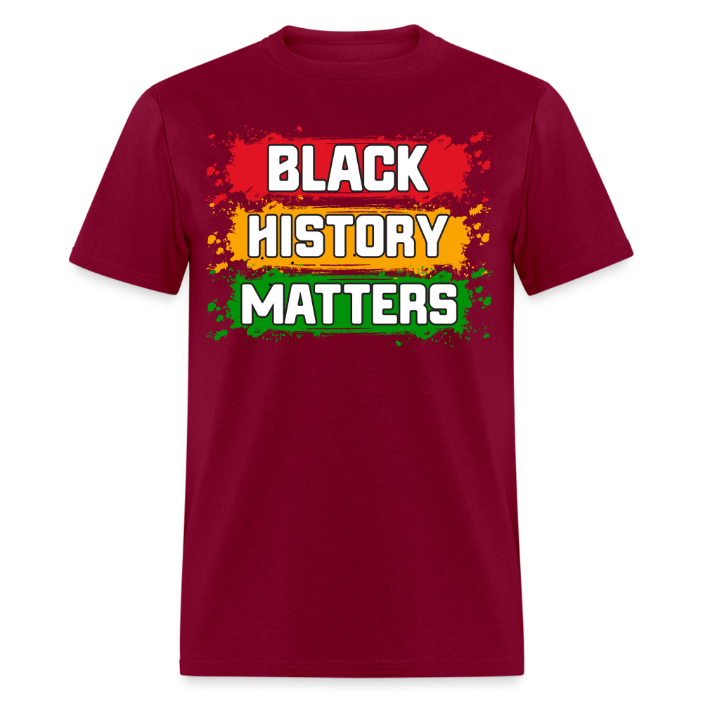 African American Heritage Apparel for Black History Month Unisex T-shirt - burgundy