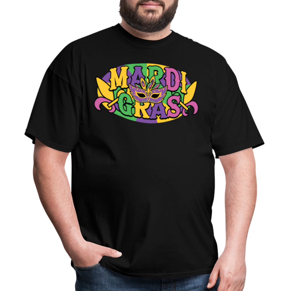 Funny Mardi Gras Festival Shirt Colorful New Orleans Party T-shirt - black