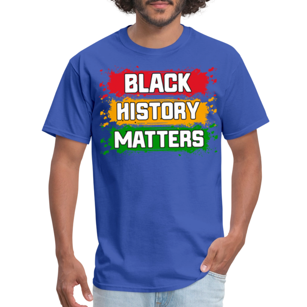 African American Heritage Apparel for Black History Month Unisex T-shirt - royal blue