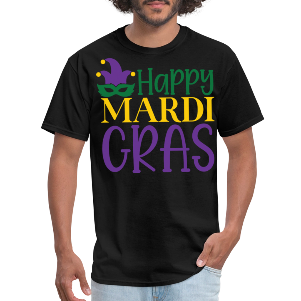 Funny and Stylish Mardi Gras Festival Unisex T-shirt - black