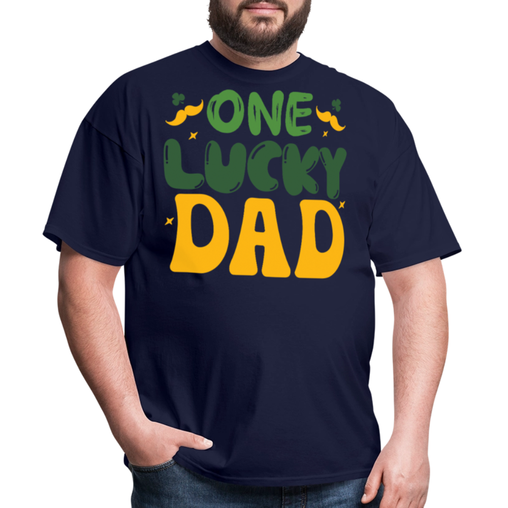 One Lucky Dad St Patrick's Day T-shirt - navy