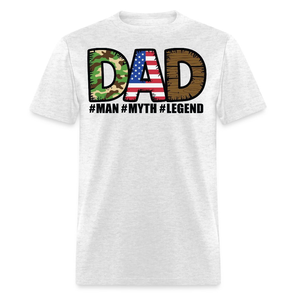 Patriotic Dad Tee For Father’s Day T-shirt - light heather gray