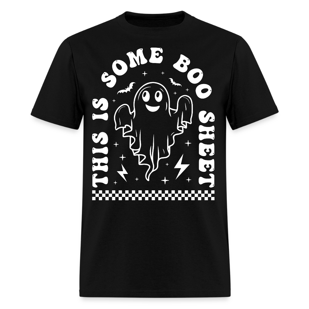 This Is Some Boo Sheet Funny Halloween Ghost T-Shirt - black