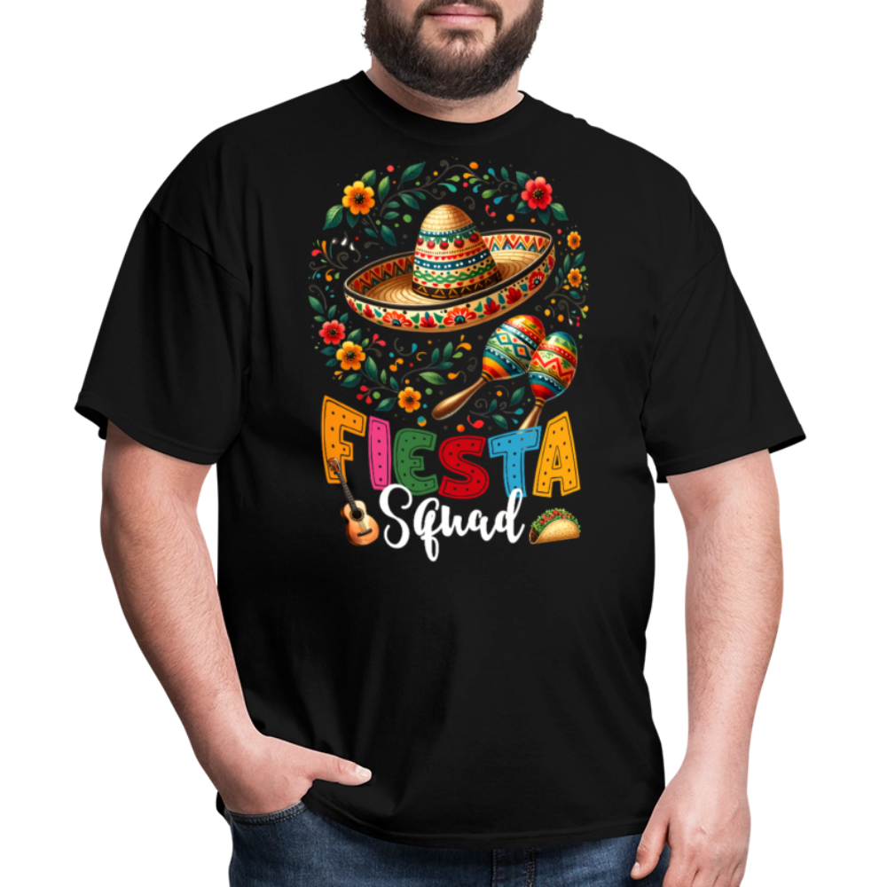 Fiesta Squad Matching Tee For Mexican Parties Cinco De Mayo T-shirt - black