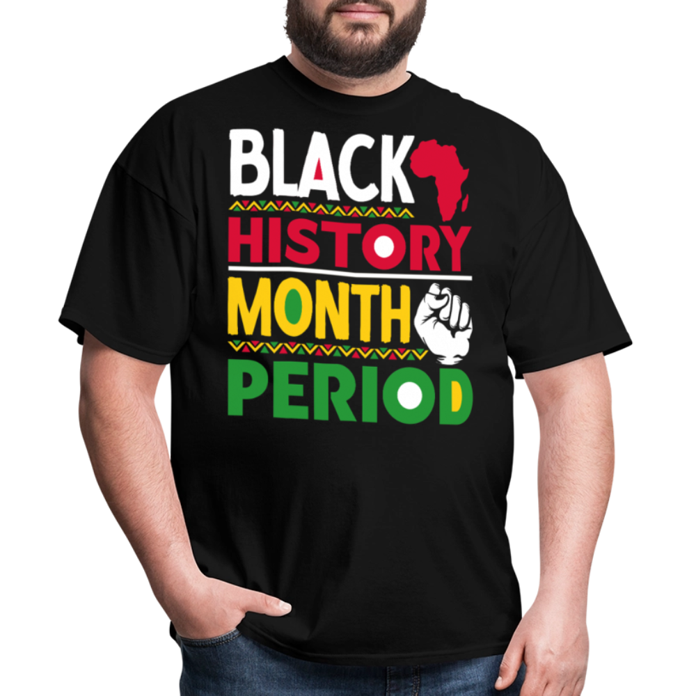 Black pride Fist Graphic Tee Black History Month Celebration T-shirt - black