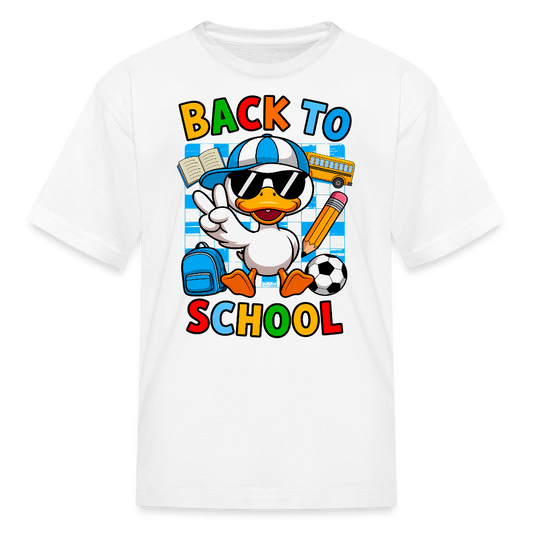 Back To School Duck T-Shirt - white
